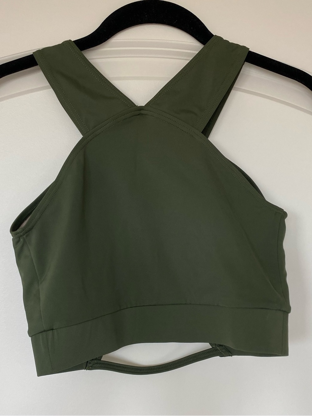 Balera Olive Green Dance Top Sports Bra SA Small Adult